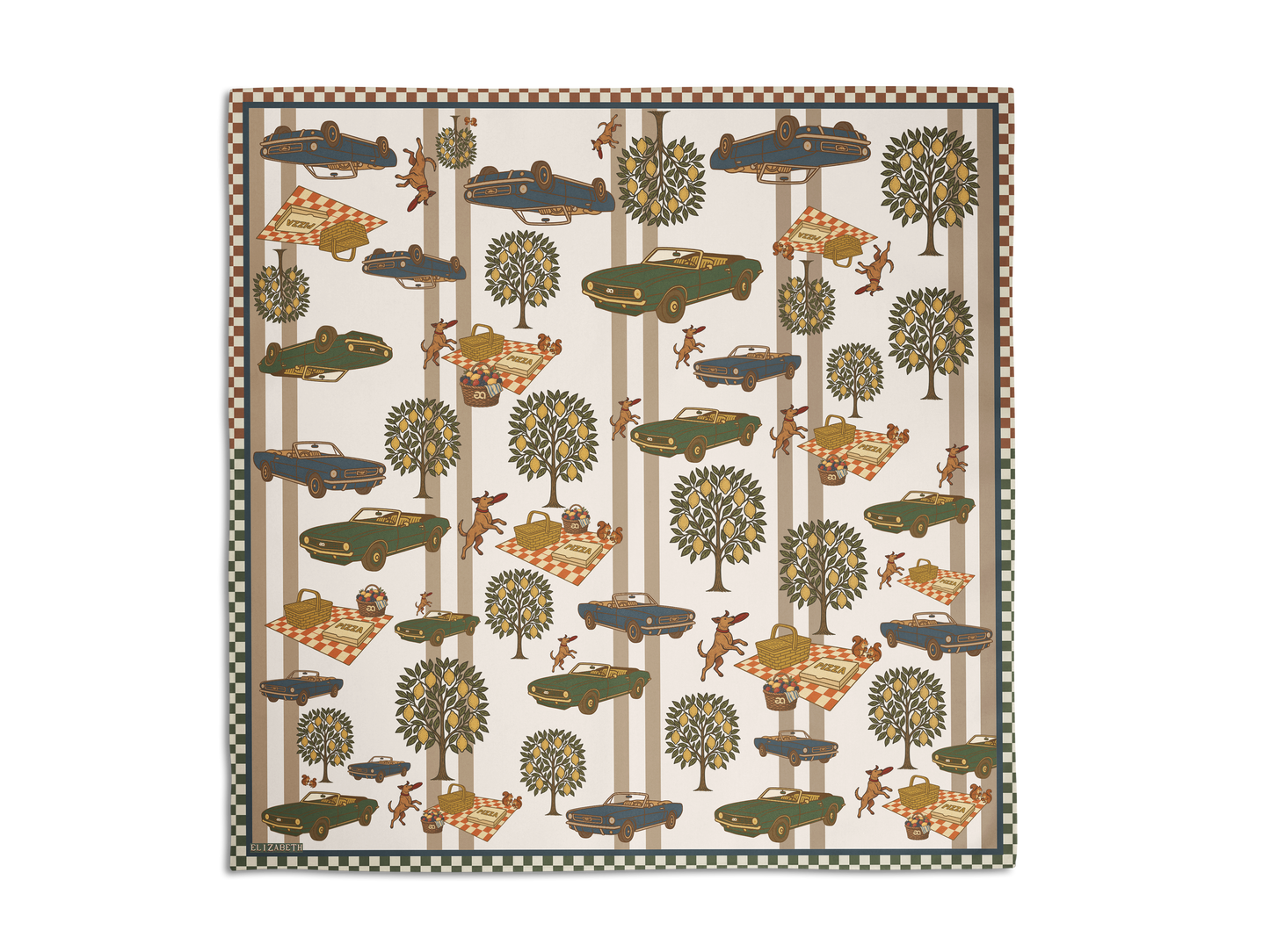 003 park picnic cotton 60x60