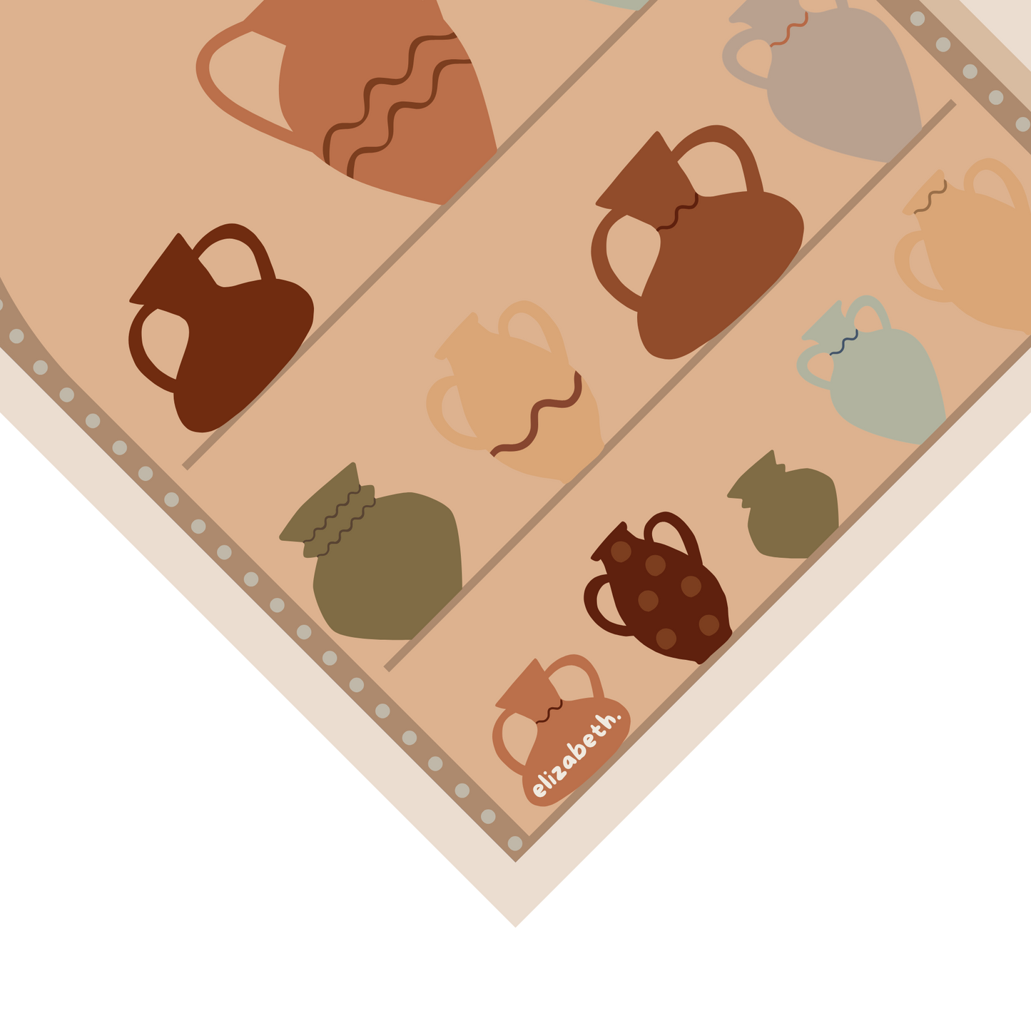 073 earthen vessels neutral - wool