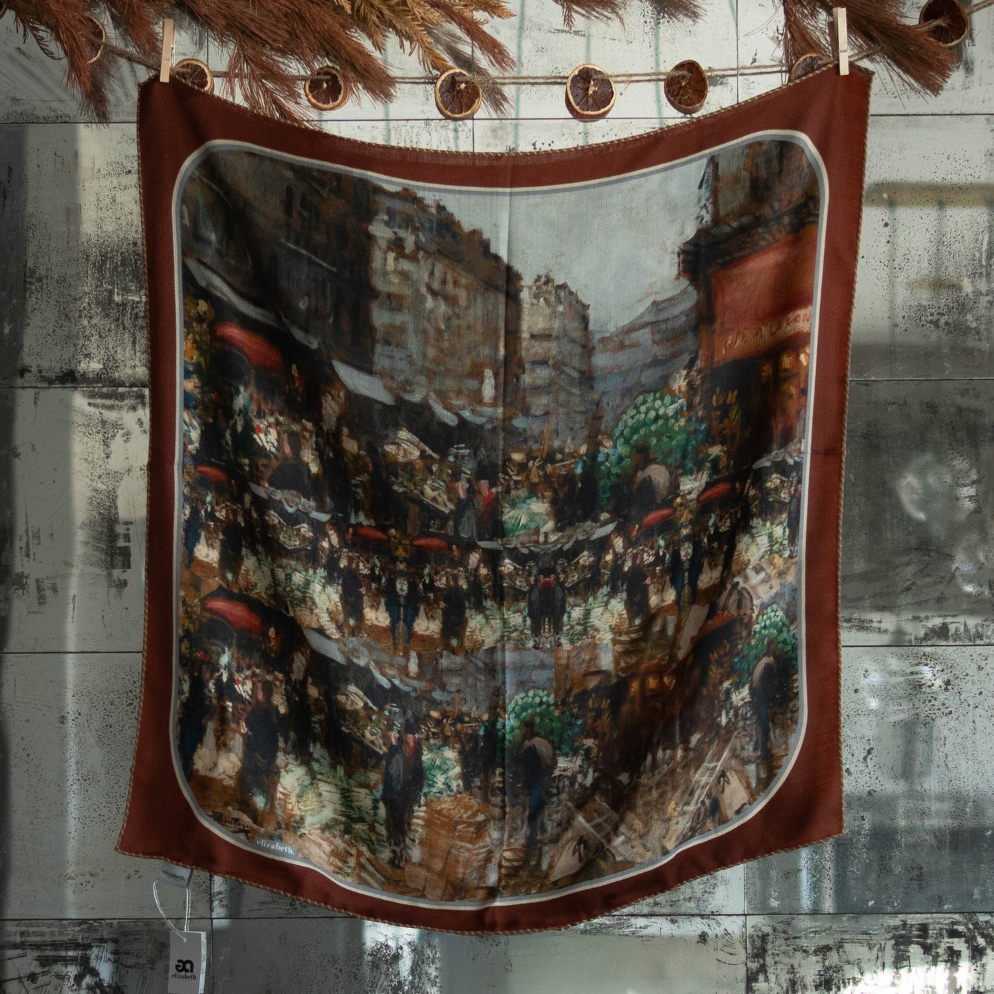 043 painted market - wool