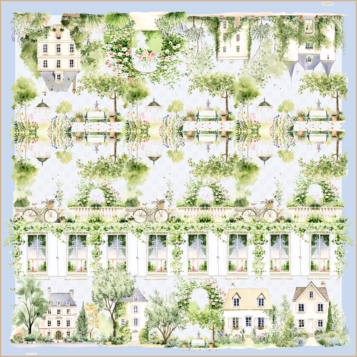 083 villas in bloom blue